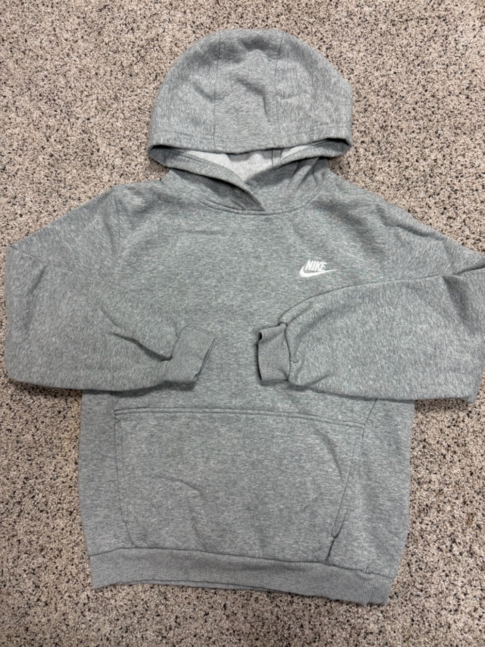 Nike Heather Gray Pullover Hoodie Sweatshirt